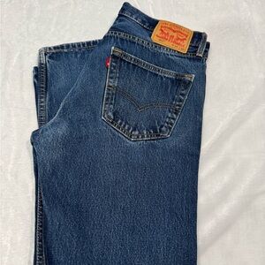 Levi's 505 Classic Blue Straight Jeans Timeless Design 34-30